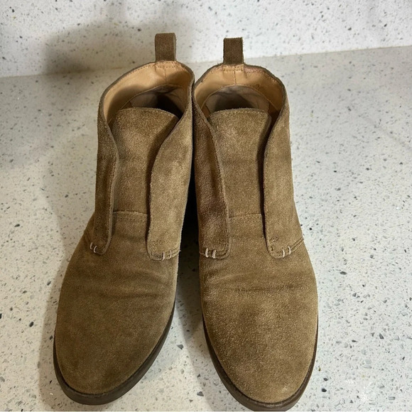 Franco Sarto Llena Brown Suede Ankle Boot Bootie​​​ - Picture 10 of 10